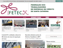 Tablet Screenshot of fetecsc.org.br